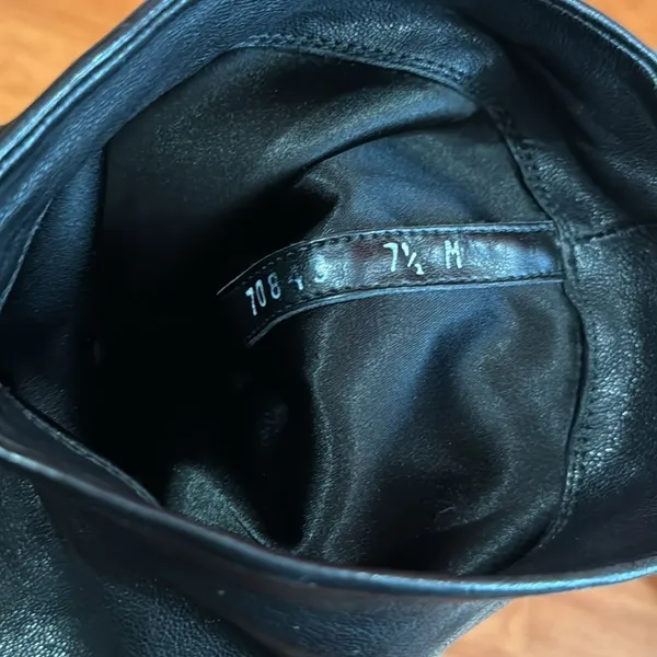 Stuart Weitzman soft Leather Round Toe Buckle‎ Moto Boots Women's size 7.5 - Image 11