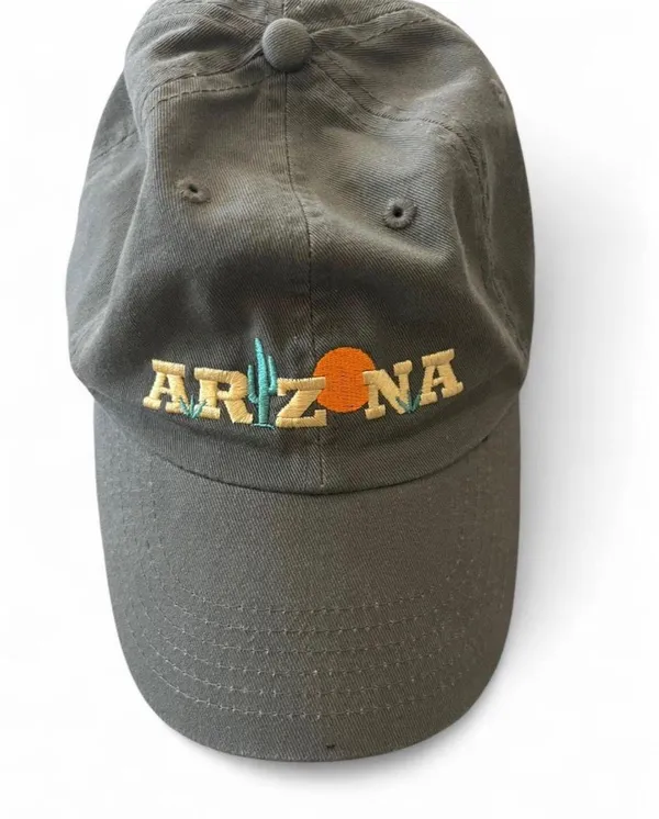 Arizona Embroidered Baseball Cap Green - Image 7