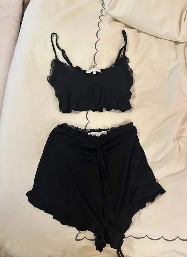 More to Come Black Pajama Set Size XS - Image 2