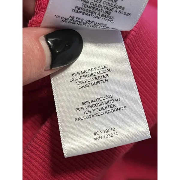 Lole Pink Hooded‎ Zip Up Moisture Wicking Jacket Size Large Athletic Preppy City - Image 16