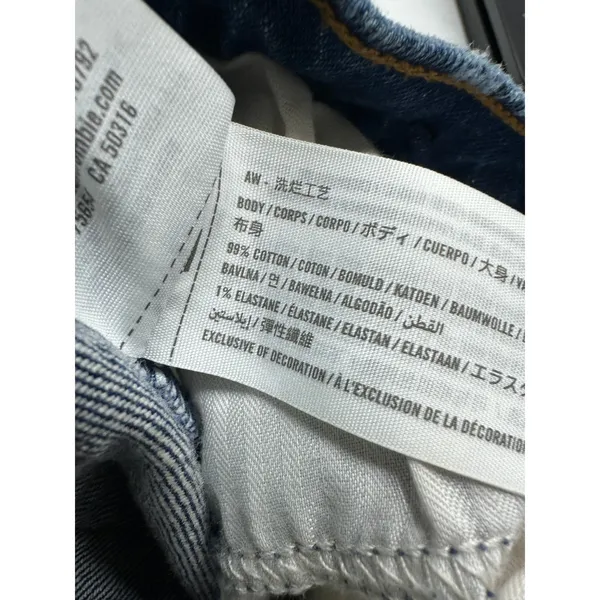 Abercrombie & Fitch 90s Straight Ultra High Rise Curve Love‎ Jeans Blue 28 6XS - Image 7