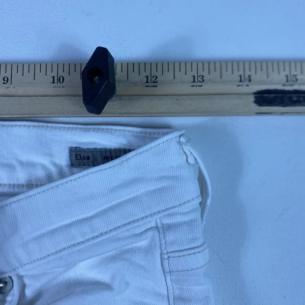 Citizens Of Humanity Elsa Jeans Womens 24 White Mid Rise Slim‎ Crop Ankle Denim - Image 13