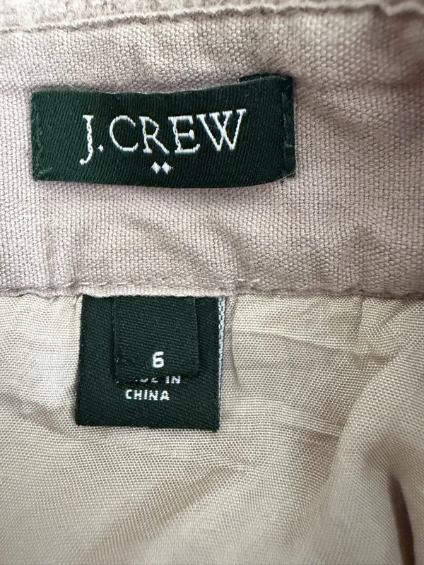 J.Crew women’s Size 6 Wool Blend Mini Skirt Beige Lined Classic(A531) - Image 9