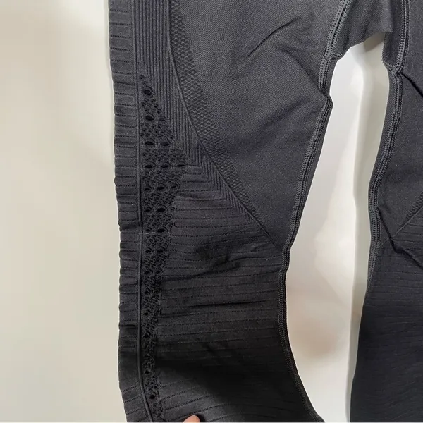 Gymshark Black‎ Seamless Leggings with Cutouts Size Small - Image 5