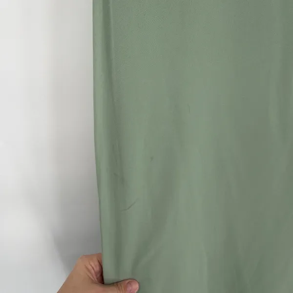 Barbie x Azazie Sage Green Pistachio Chiffon Puff Sleeve Tie Front Maxi Dress A4 - Image 7