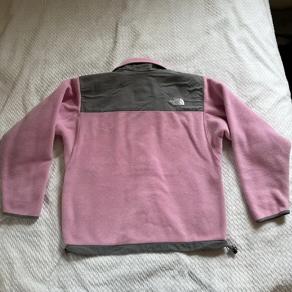 Small The North Face Pink Gray Fleece Coat Jacket - Image 7