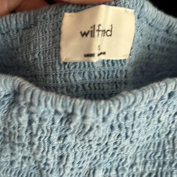 Aritzia Wilfred Blue Tempest Linen Dress Small - Image 5