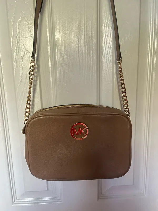 Michael Kors Purse Crossbody Brown Leather - Image 7