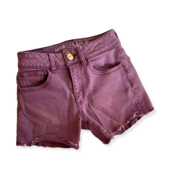 Womens American Eagle High Rise Super Stretch Shortie Shorts - Sz 00 - Image 2