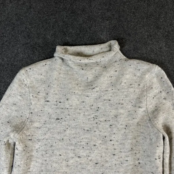 Madewell Donegal Smoke Roll Neck Wool Blend Sweater Grey K5410 Womens Small NWT - Image 9