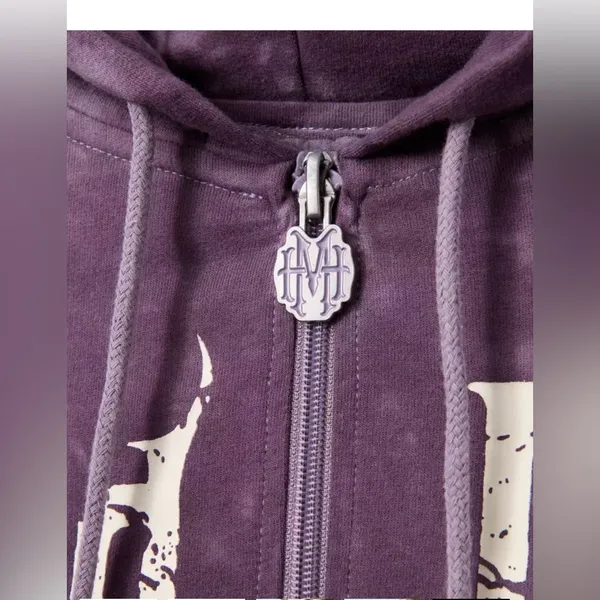 Nwt DisneyParks The Haunted Mansion Tie-Dye Zip Hoodie - Image 7