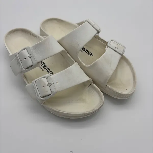 Birkenstock Arizona EVA White Sandals Two Strap Slides EU 37 L6 M4 - Image 2