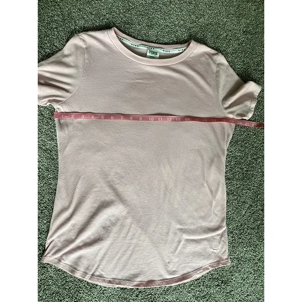 PINK Victoria’s Secret Light Pink Crewneck Tee Shirt Size M - Image 5