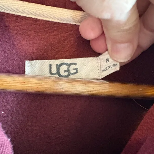 UGG Hoodie Dress Burgundy Red Size Medium - Image 8