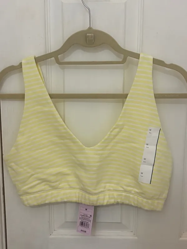 NWT!! Wild Fable Terry Cloth Striped Cropped Bra Top and Short Set - Image 6