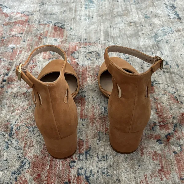 Giani Bernini Tan Ankle Strap Heels - Image 4