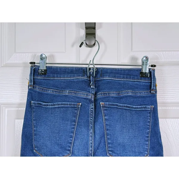 Y2K Abercrombie & Fitch Simone High Rise Jeans Size 27 Rainbow Side Stripe Denim - Image 7