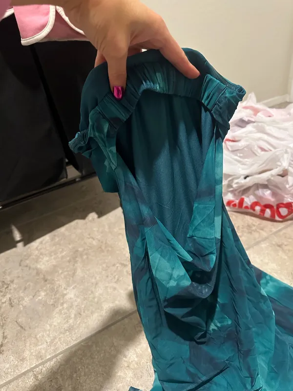 Teal floral bodycon dress Blue - Image 7