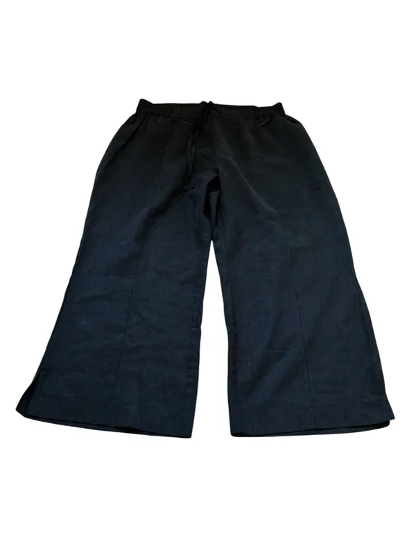 RipSkirt Hawaii Womens XXL Wide Leg Crop Pants Black Casual Coastal Outdoors - Image 3