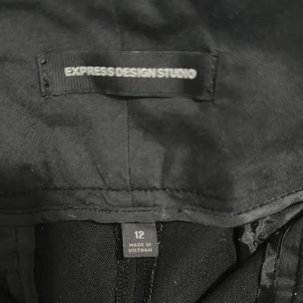 Express Black Pants with Embellished Waistband - Image 5