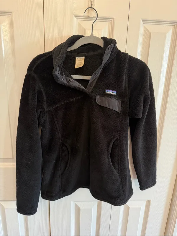 Patagonia Re-Tool Snap T Fleece Pullover Black Size Small - Image 2