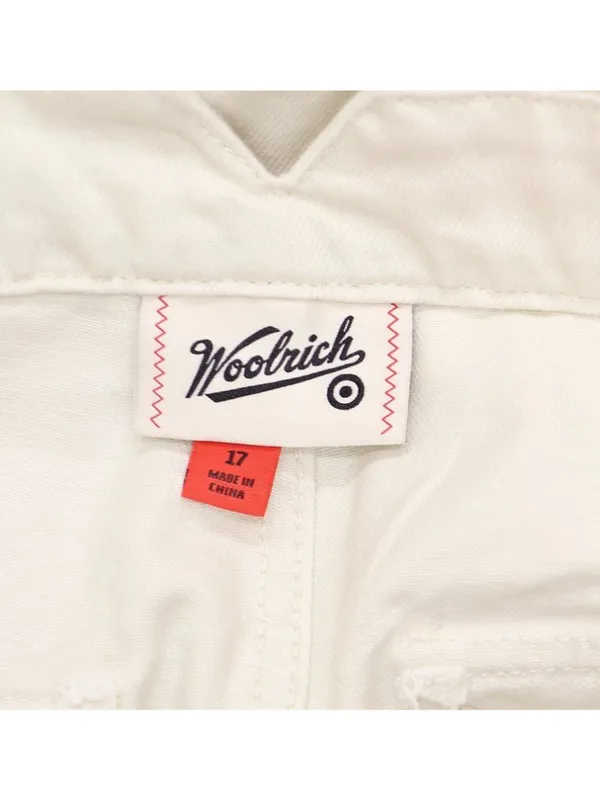 Woolrich X TGT Mid-Rise Barrel Leg Cargo Denim Jean Pants Cream Off White 17 - Image 3