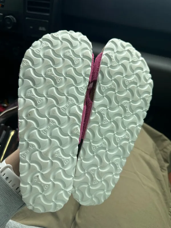 Birkenstock® Suede Siena Soft Footbed Sandals in Fuchsia Tulip - Image 4