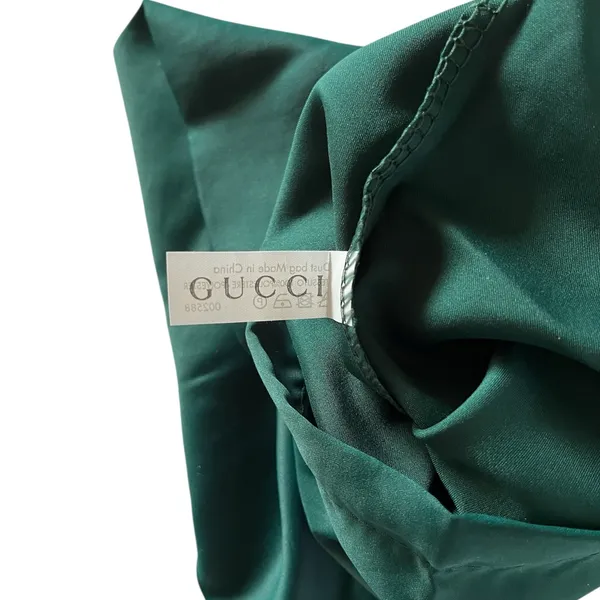 Gucci set of dark green silky polyester rectangular shoe storage drawstring bags - Image 7