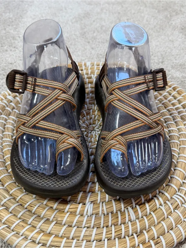 Chacos Women’s ZX/2 Vibram Unaweep Sandals Strappy Slingback in Multi Brown 6 - Image 2