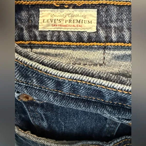 Levi's Dark Blue Straight Leg Women's Jeans - Image 7