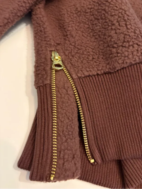 NWT Varley Roselle Half Zip Fleece small Deep Mahogany - Image 3
