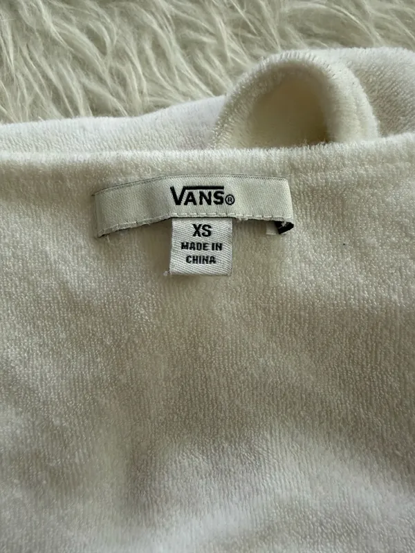 Vans Terry Cloth Bralette/Crop Top - Image 3