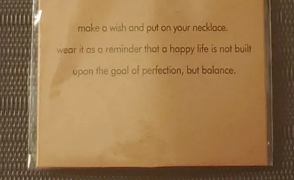 Inspirational BALANCE Pendant Necklace - Image 3