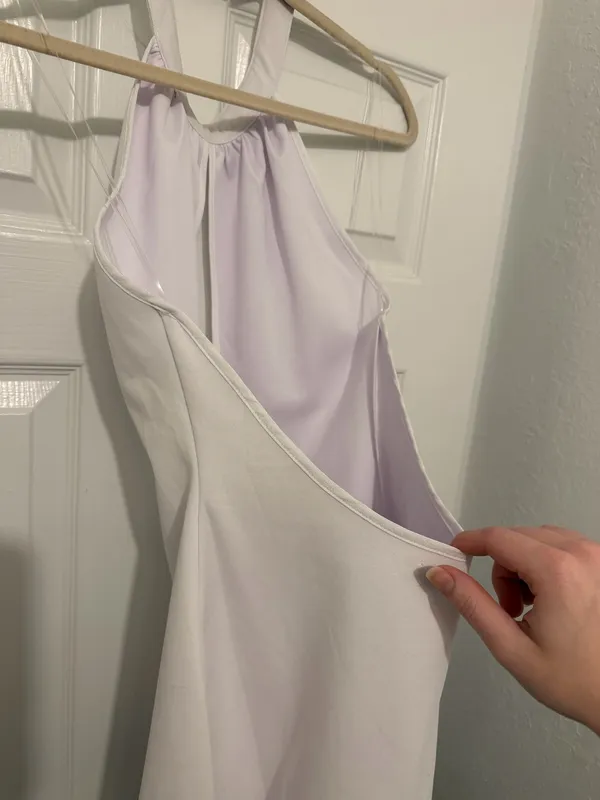 White Mini Dress Size M - Image 3