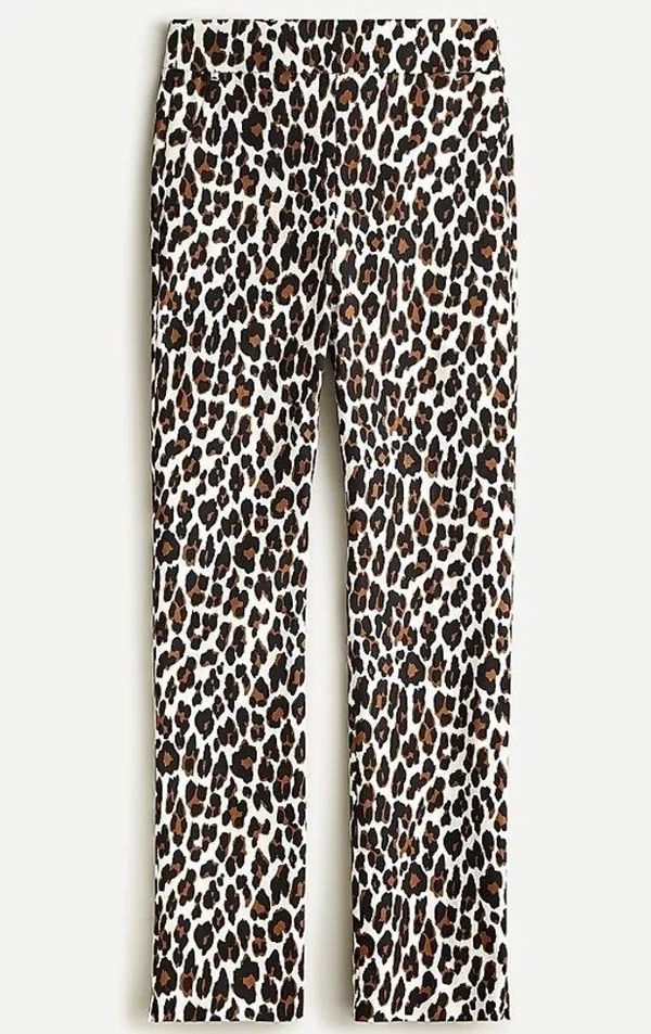 J Crew Remi Pant In Leopard Animal Print Size 6t Tall - Image 9
