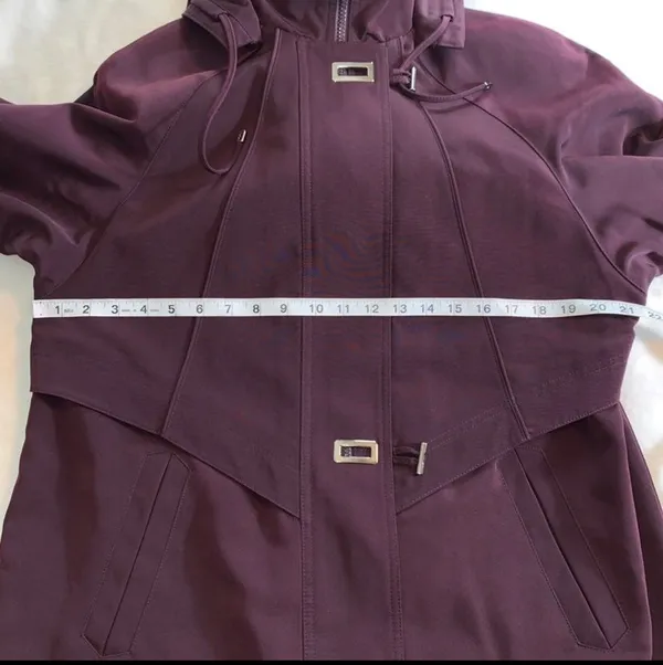 FS Limited plum purple double lined removable hooded zip toggle parka coat Small - Image 10