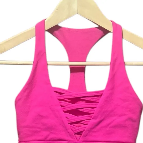 Lorna Jane Stand Out Max Support Bra Babin Pink Size Small‎ - Image 6