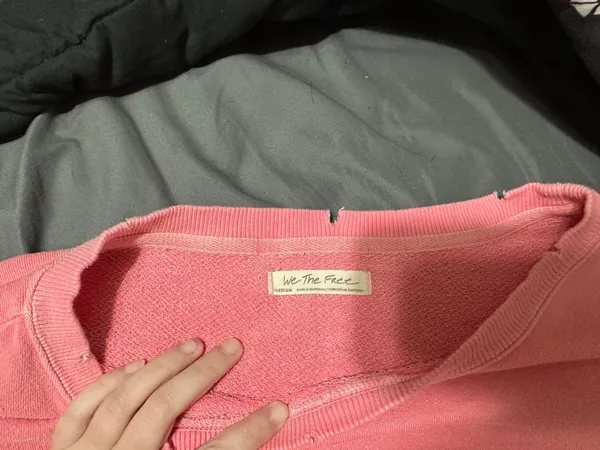Free People Distressed Oversized Sweatshirt - Image 3