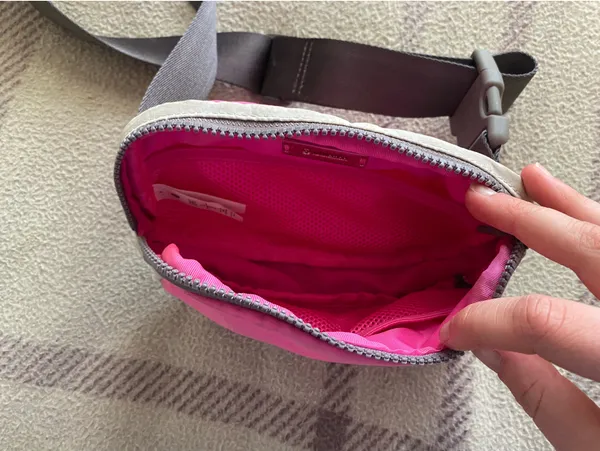 Rare Lululemon Pink and Grey Everywhere Belt Bag - Image 3