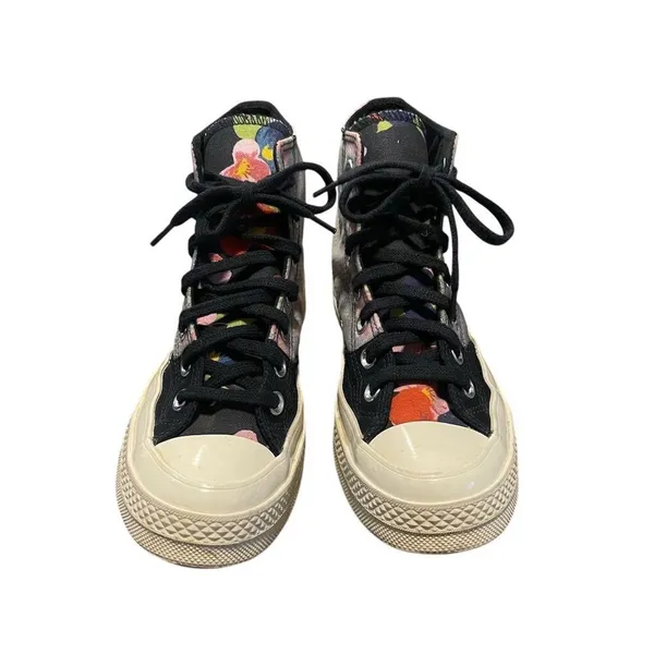 Converse Chuck Taylor 70 High Top Floral Sneakers Multicolor Unisex - Image 2