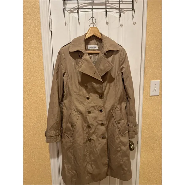Calvin KleinTrench Coat, Sz: M - Image 3