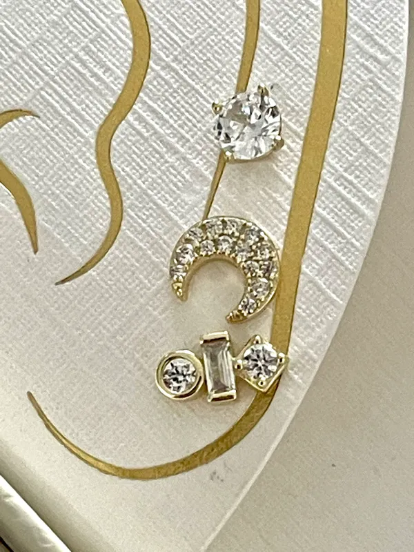 Sterling Silver Earring Set 4pcs NWT - Image 3