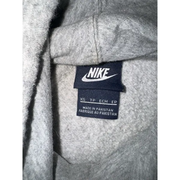 Nike Hoodie‎ Women XS Graphic Swoosh Fleece High Neck Pullover - Image 6