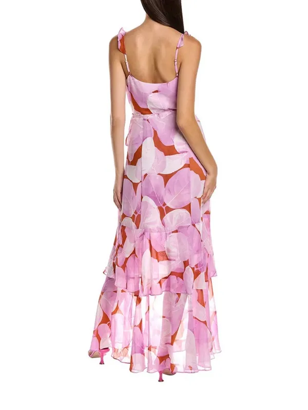 Hutch Anthropologie Sleeveless Georgia Wrap Maxi Dress Multi Floral Size Small - Image 2