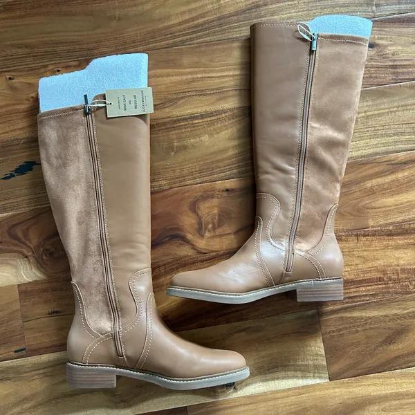 Lucky Brand Leather and Suede Boots - Image 2