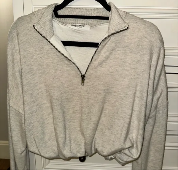 Project Social T cropped quarter zip - Image 4