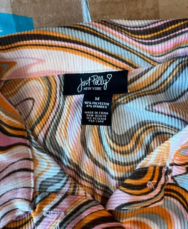 Just Polly New York Crop Top Size Médium - Image 2