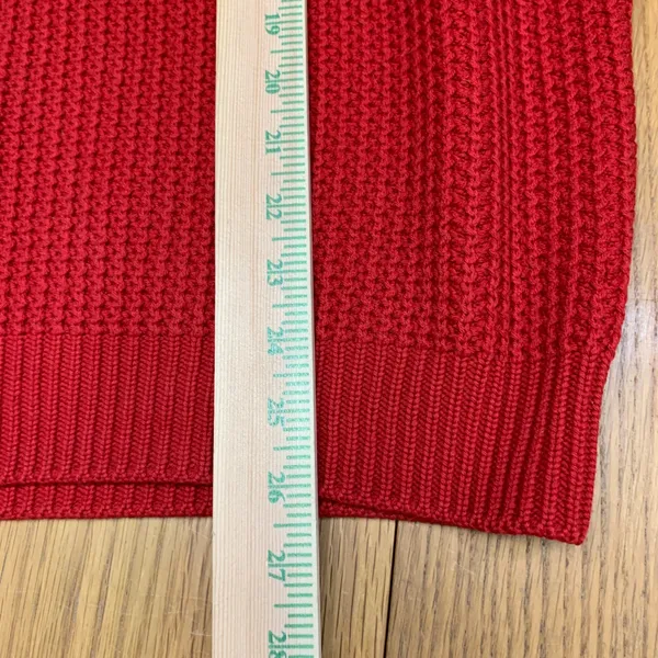 Meggi Red 100%‎ New Wool Hand Loomed Sweater Made in Germany Womens Large VTG - Image 5