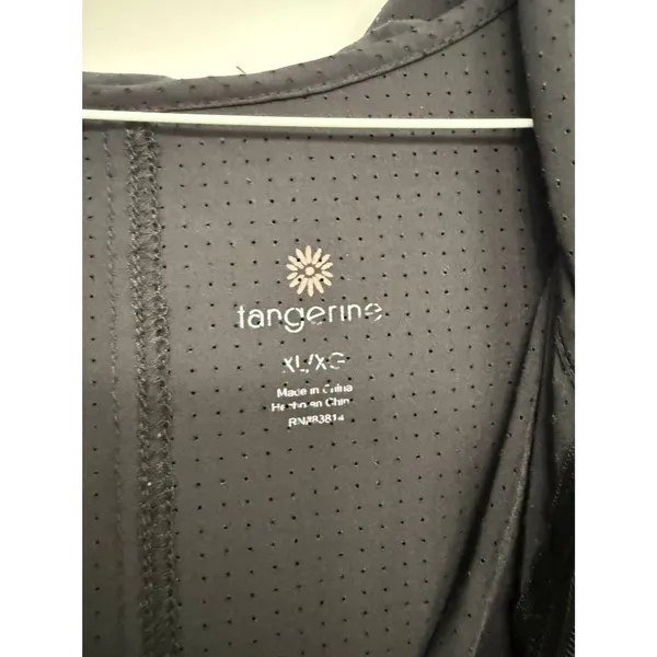 Tangerine Black Mesh Half Zip Hooded Running Jacket XL XXL - Image 7