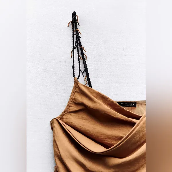 ZARA Textured Top with Straps Detail - Image 9